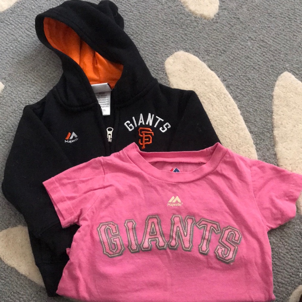 San Francisco Giants Hoodie + Pink “Posey” T-shirt